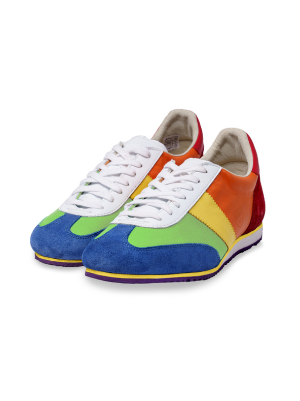 BOTAS *** Pánske kožené tenisky / botasky dúhové Botas Classic Rainbow