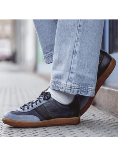 BOTAS *** Pánske kožené tenisky / botasky modré Botas Iconic