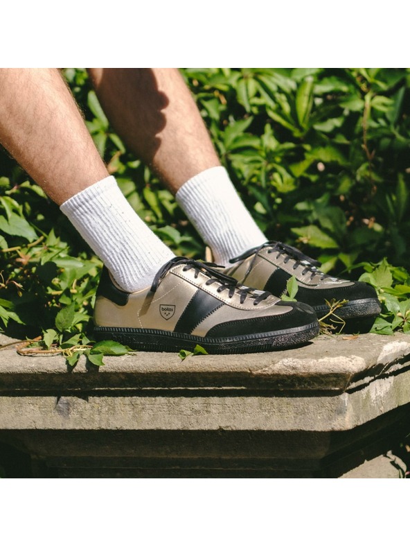 BOTAS *** Pánske kožené tenisky / botasky čierno-zlaté Botas Iconic Victory 76
