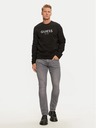 Guess Jeans Pánska čierna mikina Guess Box Cn Sweatshirt