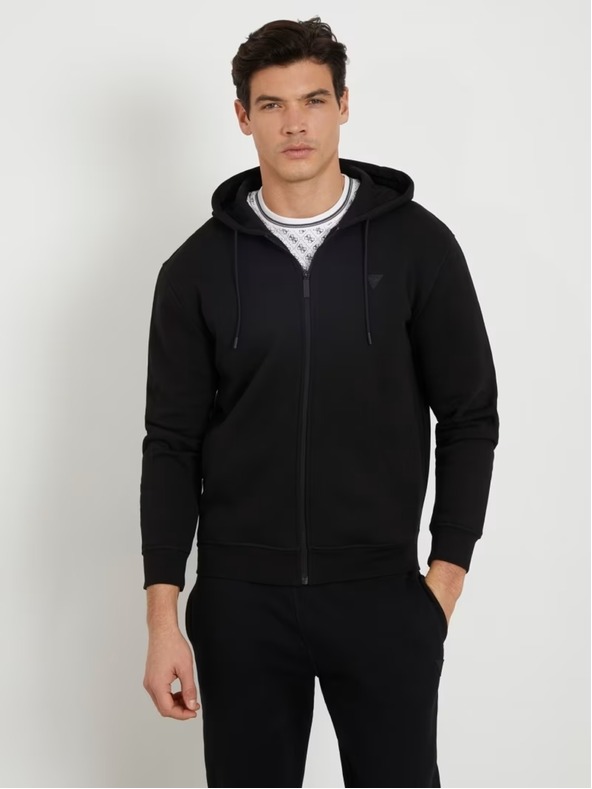 Guess Jeans Pánska čierna mikina K9V31 Guess Jeans
