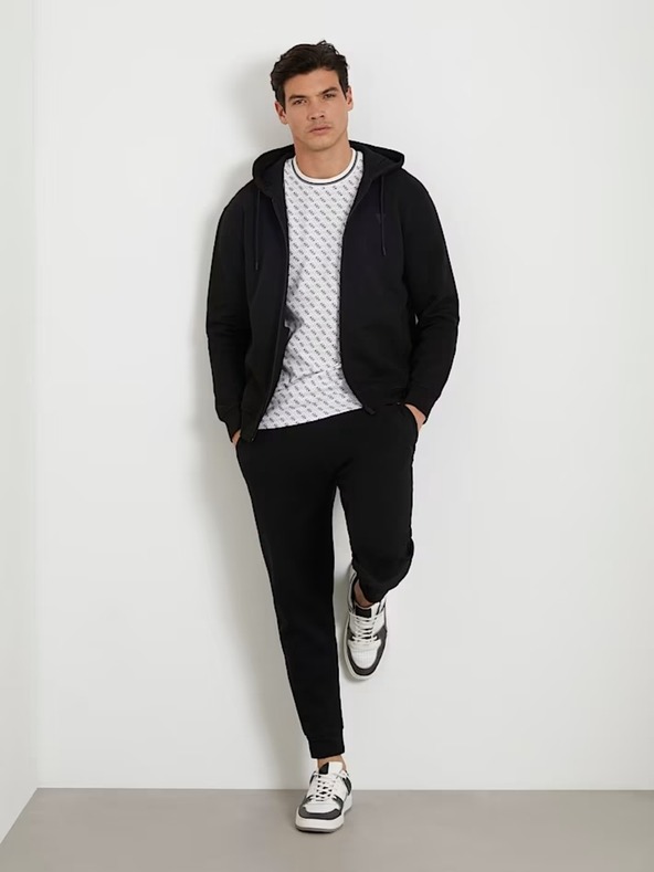 Guess Jeans Pánska čierna mikina K9V31 Guess Jeans