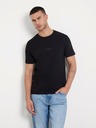 Guess Jeans Pánske čierne slim fit tričko jblk Guess jeans