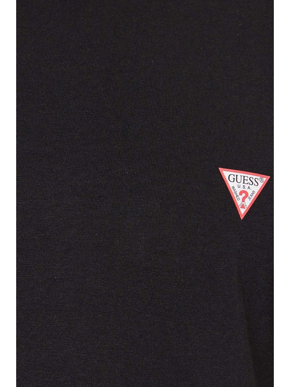 Guess Jeans Pánske čierne slim fit tričko Core jblk Guess jeans