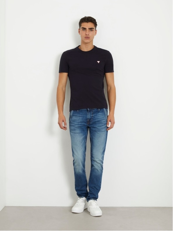 Guess Jeans Pánske tmavomodré slim fit tričko G7V2 Guess jeans
