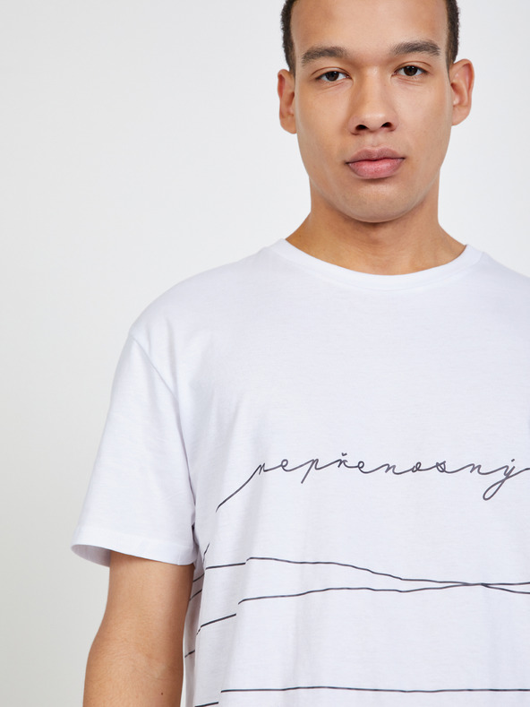 DOBRO Biele unisex tričko Dobro. Destigmatizácia HIV DOBRÝ.