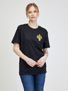 DOBRO Čierne unisex tričko s potlačou DOBRO. pre Viki