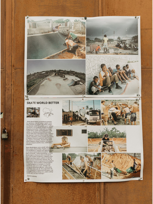 DOBRO Biele pánske tričko DOBRO. Skate World Better