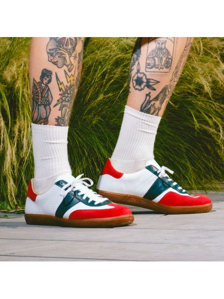 BOTAS *** Dámske kožené tenisky / topánky červeno-zeleno-biele Botas Iconic Mexiko 68