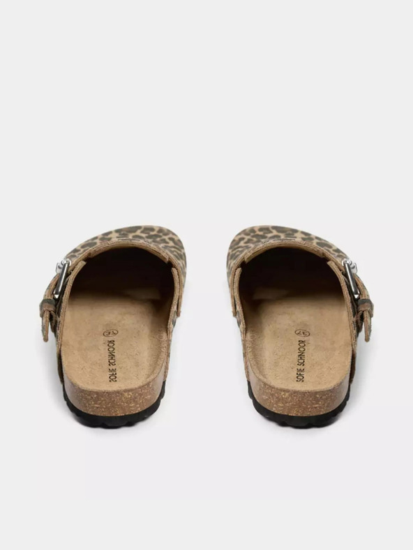 Sofie Schnoor Hnedé dámske vzorované šľapky Sofie Schnoor