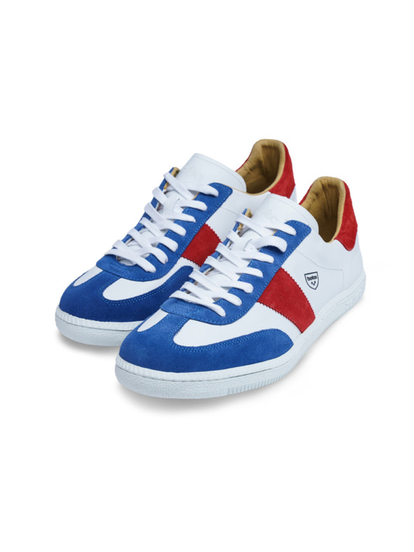 BOTAS *** Dámske kožené tenisky / topánky bielo-modro-červené Botas Iconic Tricolor