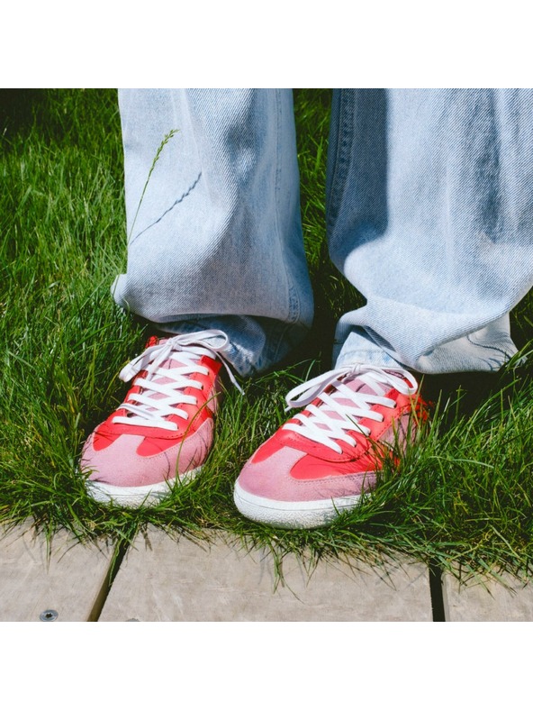 BOTAS *** Dámske kožené tenisky / topánky červeno-ružové Botas Iconic Nagano 98