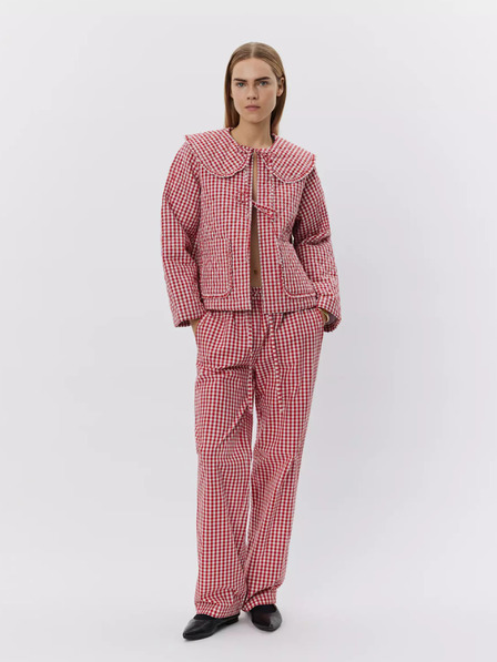 Sofie Schnoor White-red checked women's jacket Sofie Schnoor