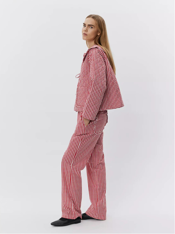 Sofie Schnoor White-red checked women's jacket Sofie Schnoor