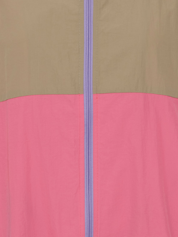 The Jogg Concept Béžovo-ružová dámska ľahká šušťáková bunda The Jogg Concept