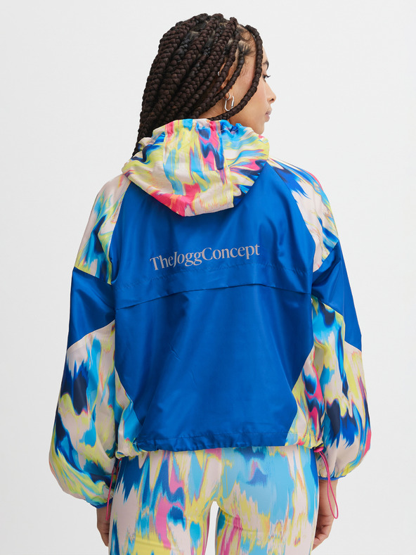 The Jogg Concept Modrá dámska vzorovaná bunda The Jogg Concept