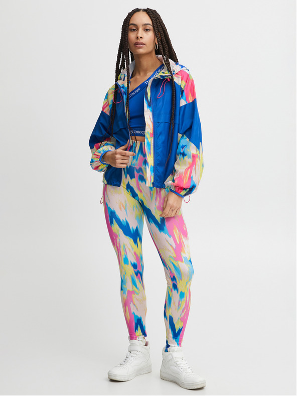 The Jogg Concept Modrá dámska vzorovaná bunda The Jogg Concept