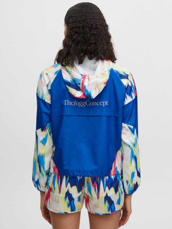 The Jogg Concept Modrá dámska vzorovaná bunda The Jogg Concept