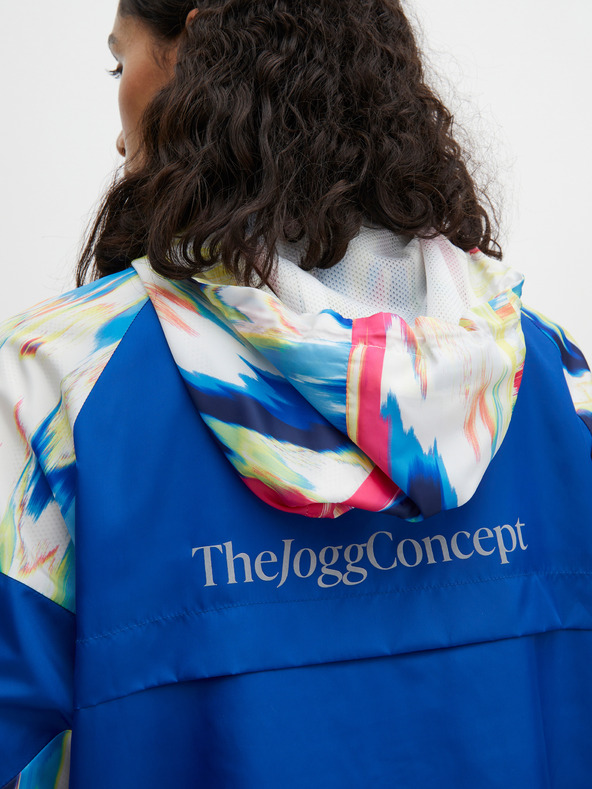 The Jogg Concept Modrá dámska vzorovaná bunda The Jogg Concept