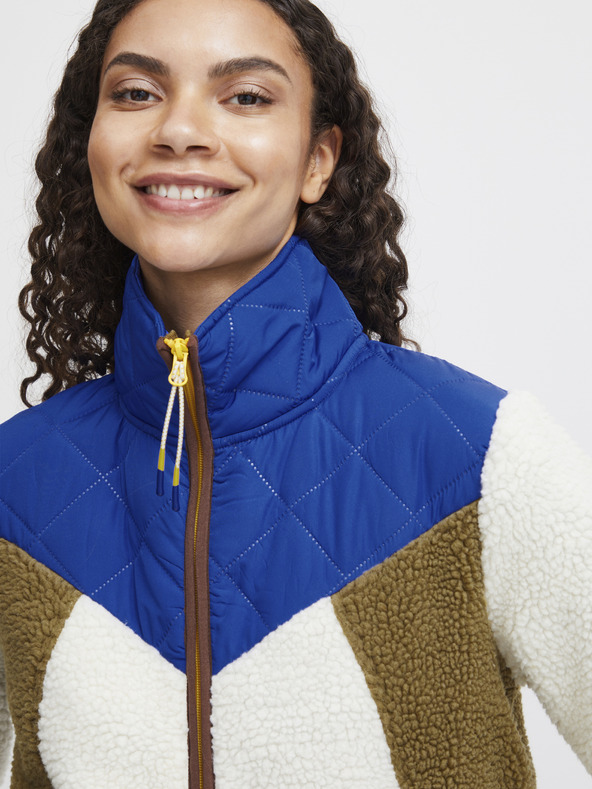 The Jogg Concept Krémovo-modrá dámska bunda The Jogg Concept