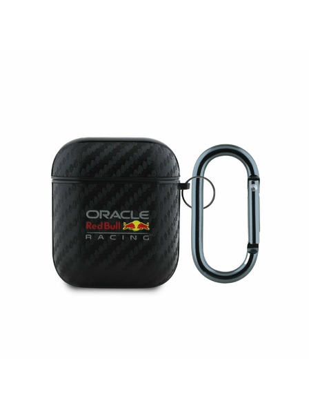 Oracle Red Bull Racing Red Bull PU karbónové puzdro pre AirPods 1/2 čierne