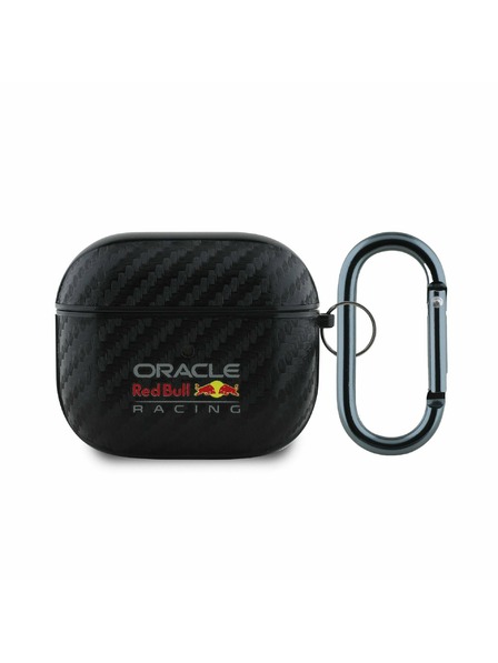 Oracle Red Bull Racing Red Bull PU karbónové puzdro pre AirPods 3 čierne
