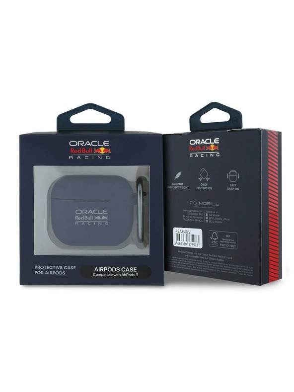 Oracle Red Bull Racing Red Bull Silikónové puzdro pre AirPods 3 Navy
