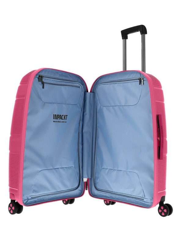 IMPACKT Cestovný kufor IMPACKT IP1 M Flora pink