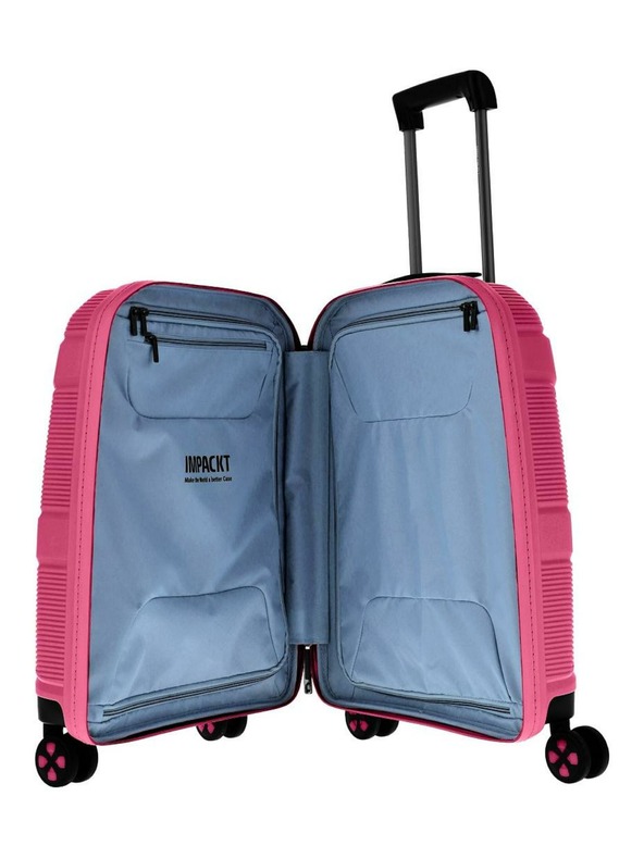 IMPACKT Cestovný kufor IMPACKT IP1 S Flora pink
