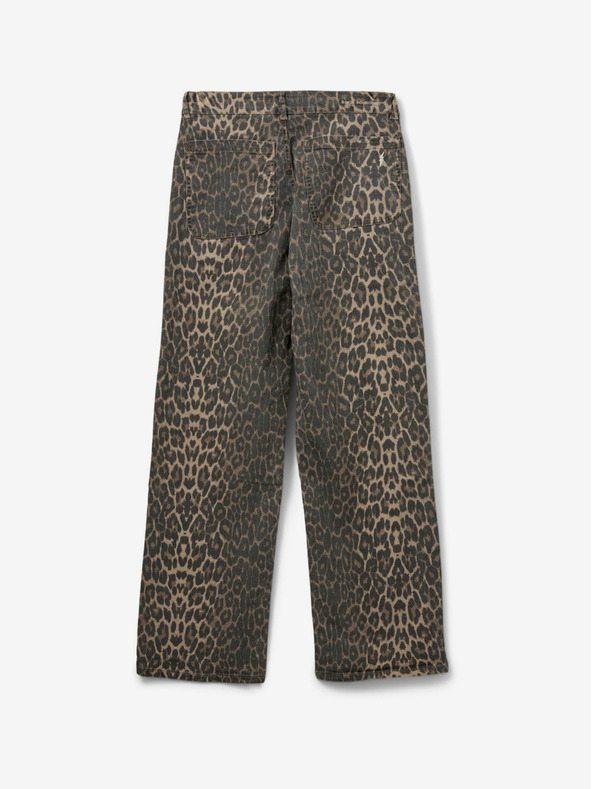 Sofie Schnoor Hnedé dámske vzorované nohavice Sofie Schnoor