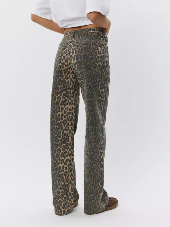 Sofie Schnoor Hnedé dámske vzorované nohavice Sofie Schnoor