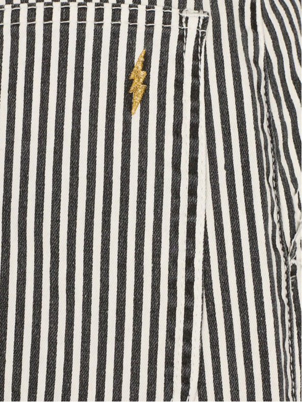 Sofie Schnoor Bielo-čierne dámske pruhované voľné nohavice Sofie Schnoor