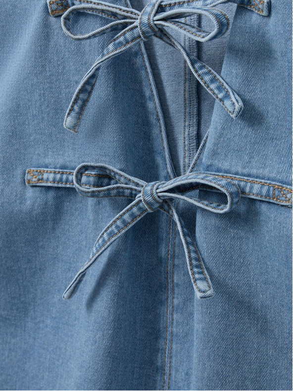 Sofie Schnoor Modrý dámsky rifľový top Sofie Schnoor