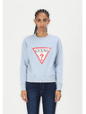 Guess Jeans Dámska svetlomodrá mikina big triangle logo Guess jeans