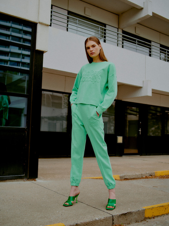 The Jogg Concept Svetlozelená dámska mikina The Jogg Concept