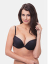Wonderbra Čierna dámska push up podprsenka Wonderbra FULL EFFECT PLAIN BRA