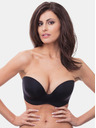 Wonderbra Čierna dámska podprsenka bez ramienok Wonderbra ULTIMATE STRAPLESS BRA