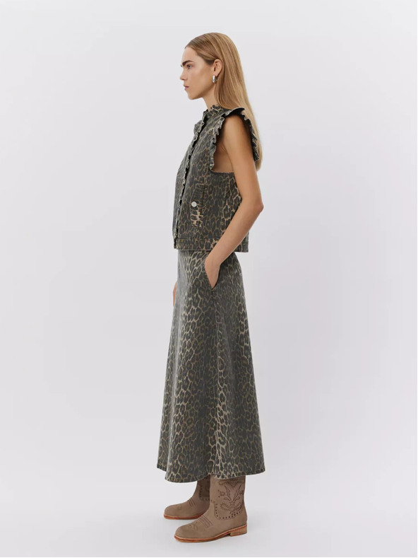 Sofie Schnoor Hnedá dámska vzorovaná sukňa Sofie Schnoor