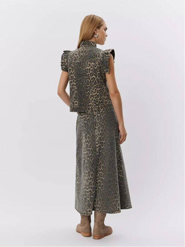 Sofie Schnoor Hnedá dámska vzorovaná sukňa Sofie Schnoor