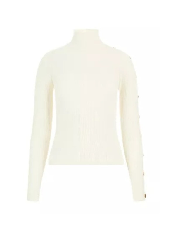 Guess Jeans Dámsky biely sveter Milky Guess jeans