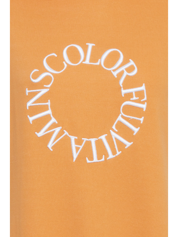 The Jogg Concept Oranžové dámske mikina šaty The Jogg Concept JCSAFINE