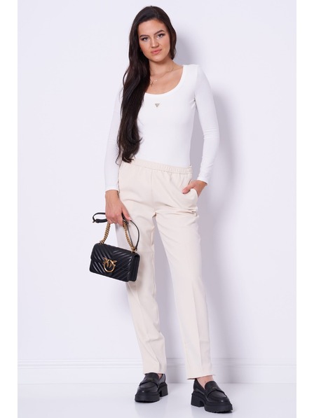 Guess Jeans Dámske biele body tričko 1314 Guess jeans