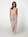 Guess Jeans Dámske ružové crop tielko z rebrovanej pleteniny Guess jeans