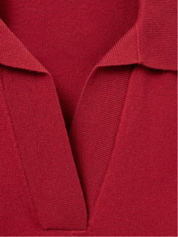 Sofie Schnoor Červené dámske svetrové vlnené tričko Sofie Schnoor