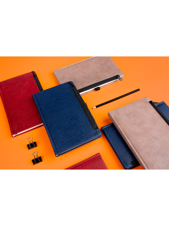 NOTIQUE NOTIQUE Notes Hardy modrý, linkovaný, 13 x 21 cm