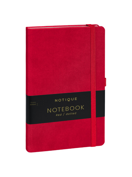NOTIQUE NOTIQUE Notes Červené, bodkované, 13 x 21 cm