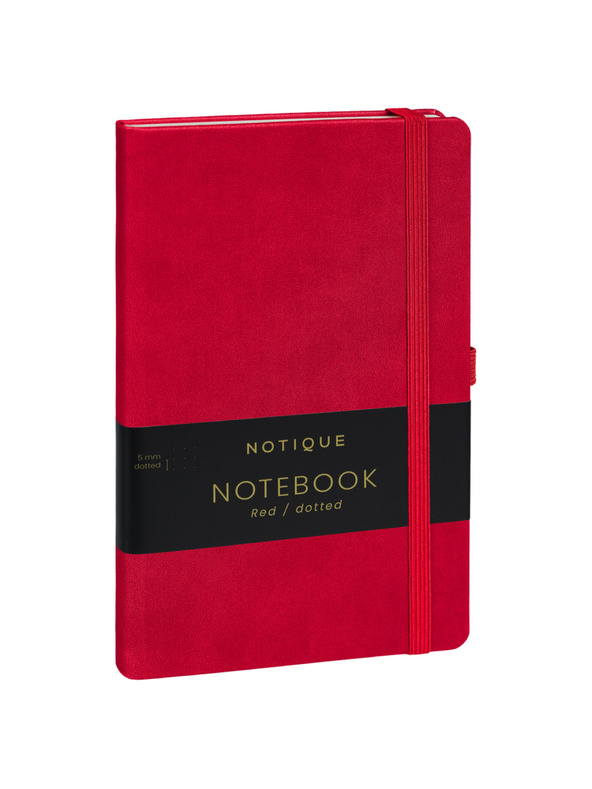 NOTIQUE NOTIQUE Notes Červené, bodkované, 13 x 21 cm