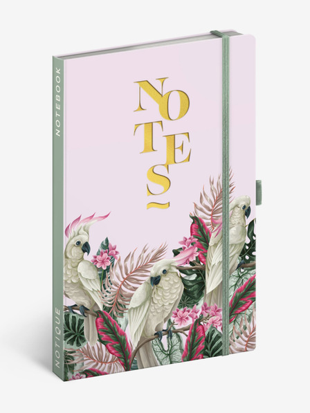 NOTIQUE NOTIQUE Poznámky Kakadu, linajkované, 13 x 21 cm