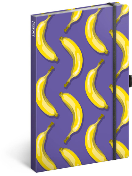 NOTIQUE NOTIQUE Notes Banány, linajkované, 13 x 21 cm BAAGL