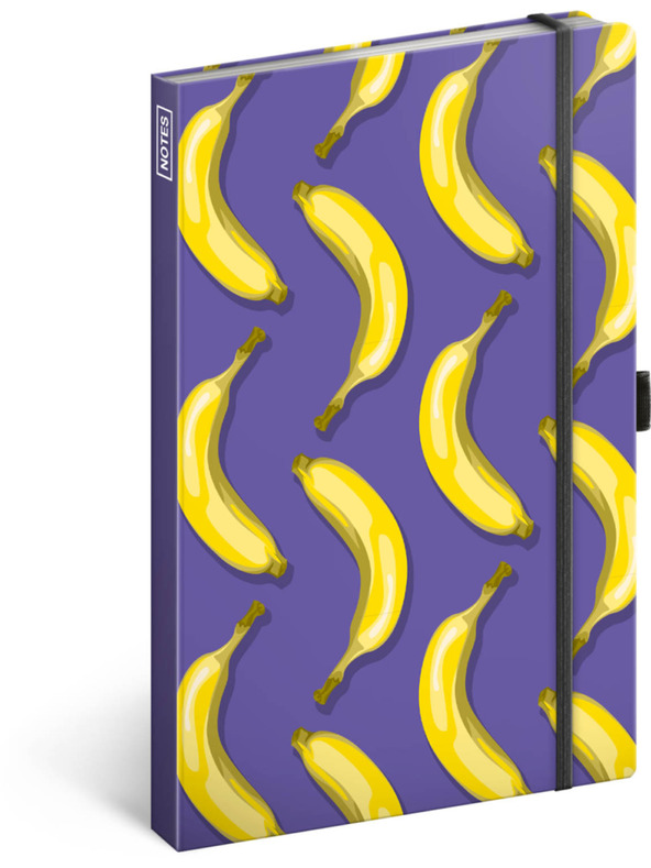 NOTIQUE NOTIQUE Notes Banány, linajkované, 13 x 21 cm BAAGL